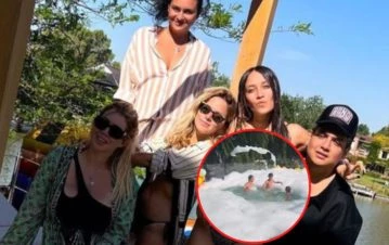 Las fotos y videos del cumpleaños lleno de espuma que le organizó Wanda Nara a Kenny Palacios