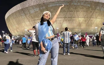 ¡Campeona! Salió a la luz un video de Lali Espósito jugando al fútbol en Qatar donde la rompió toda 