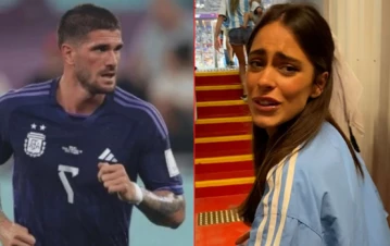 El emotivo mensaje que Rodrigo de Paul le dedicó a Tini Stoessel tras la victoria de Argentina: "Te dije que no iba a fallar y..."