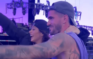 El video del reencuentro de Tini Stoessel y Rodrigo de Paul tras el festejo de la Selección