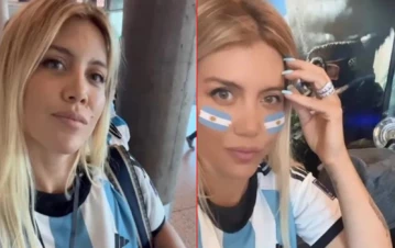 Wanda Nara viajó a Qatar para la final del Mundial: con quién fue