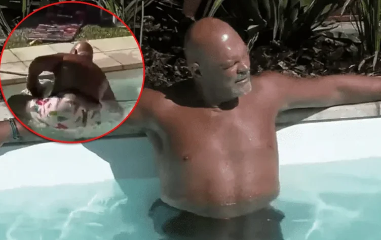 Alfa se cayó en la pileta y arruinó un micrófono