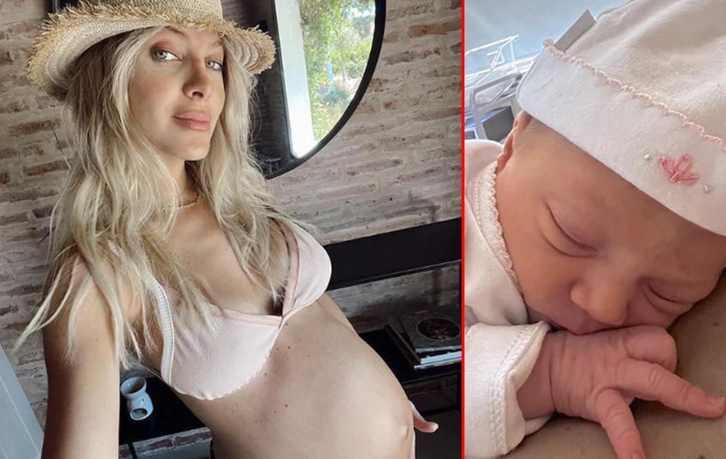 Cande Ruggeri mostró a su hija recién nacida