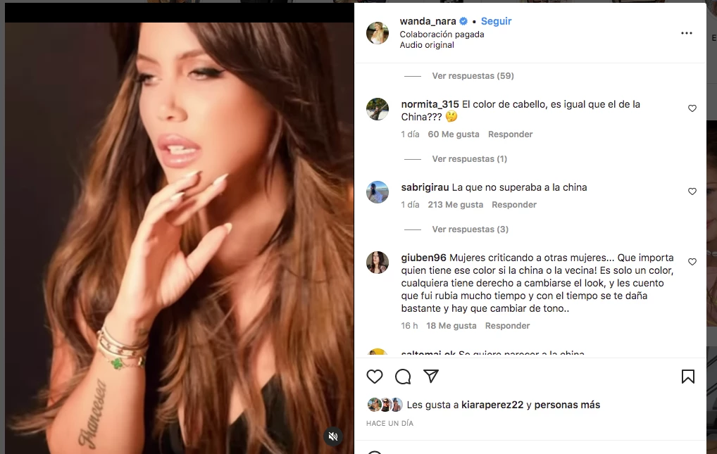 Los comentarios sobre Wanda parecida a la China
