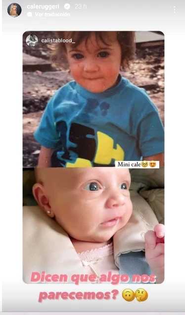 Cande Ruggeri cree que su hija se le parece mucho