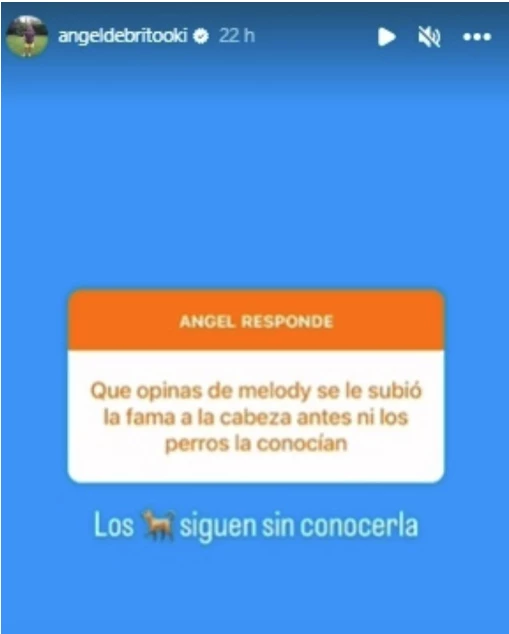 De Brito apuntó contra Melody Luz