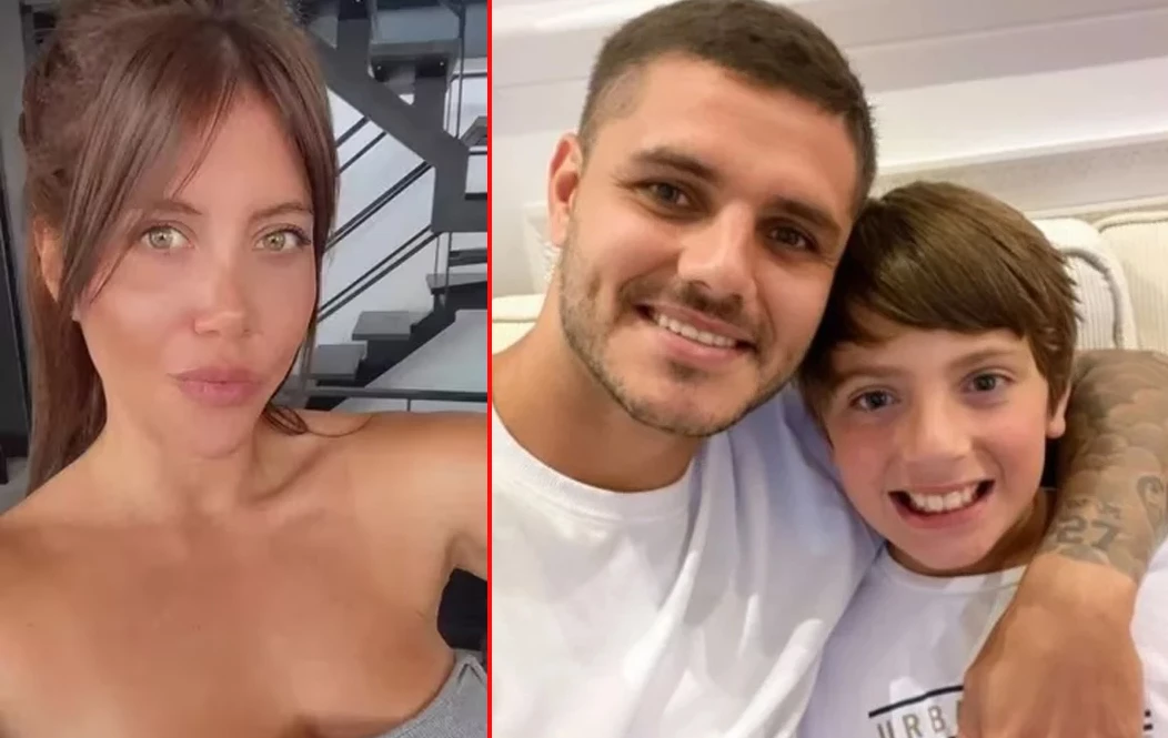 El hijo menor de Wanda Nara le dedico un mensaje a Icardi