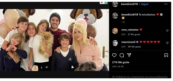 El hijo menor de Wanda le hablo a Icardi