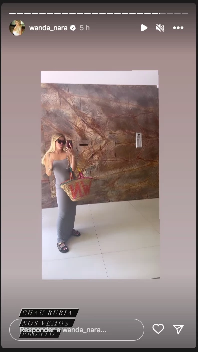 Wanda contó que se iba a teñir