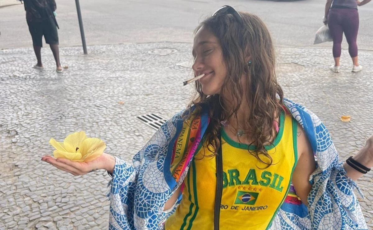 Las vacaciones de Angela Torres en Brasil.