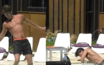 El video de la fuerte caída de Marcos en la pileta de Gran Hermano: "Casi me mato…"