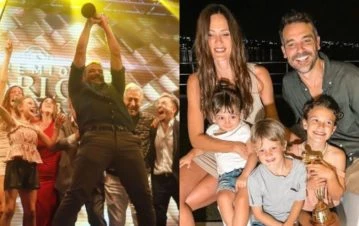 ¡Ya está! La emoción y las lágrimas de Pedro Alfonso y su hija Olivia al recibir el premio Carlos de Oro