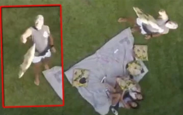 Alfa quiso derribar un dron que sobrevoló la casa de Gran Hermano y el dueño del aparato explotó: "Payaso, la próxima te..."