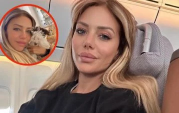 Evangelina Anderson mostró el chip que les colocó a sus perros para poder traerlos de Alemania