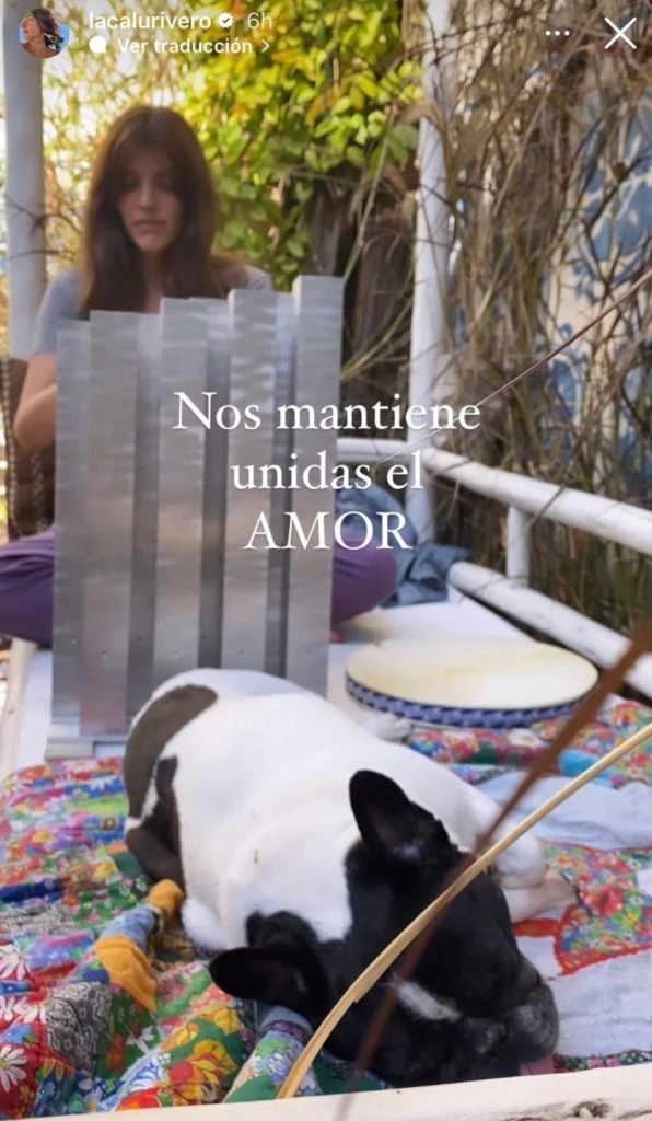 Calu despidió a su pera con un ritual