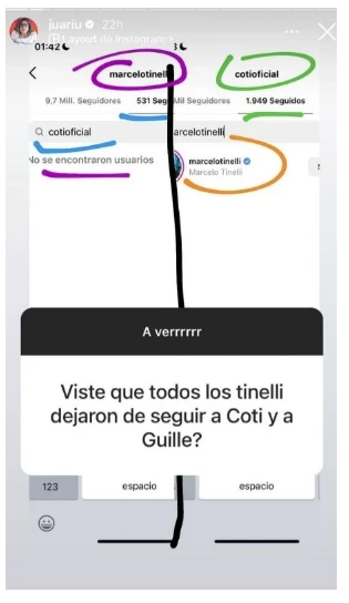 Tinelli dejó de seguir a Coti