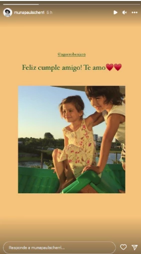 El mensaje de Muna Pauls a Benjamín Agüero