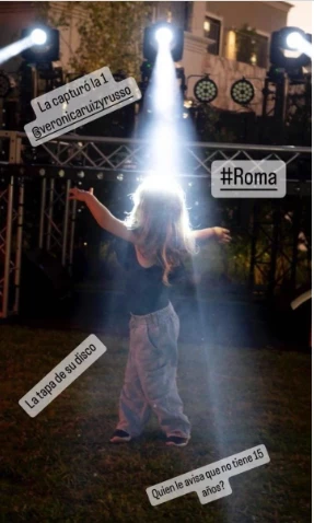 La foto de Roma la hija de Dalma Maradona