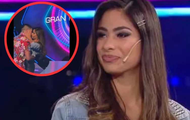 El súper beso de Daniela y Thiago.