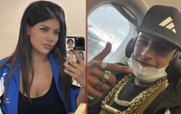 La pícara reacción de Wanda Nara cuando L-Gante le propuso un reencuentro