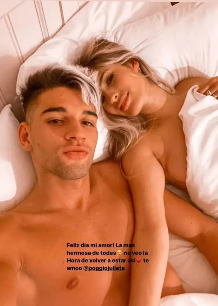 La foto hot de Julieta y su novio