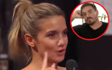 La reacción de Naza Di Serio al momento que se revelaron sus potentes chats con Fede Bal