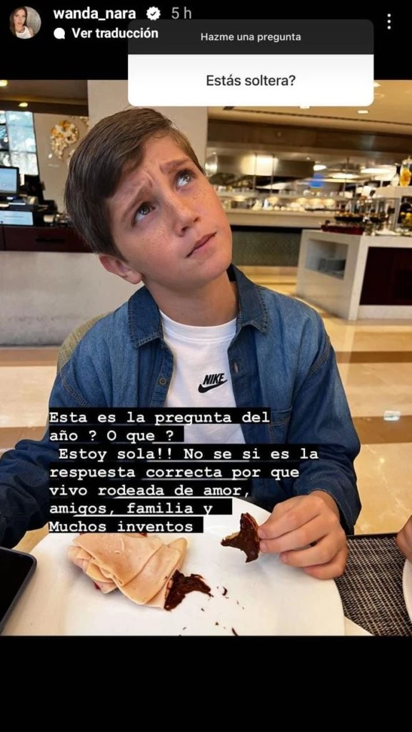 El posteo de Wanda Nara sobre su solteria