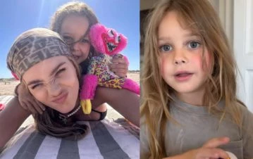¡Hermosa! La China Suárez mostró el original look de su hija Magnolia para festejar sus 5 años