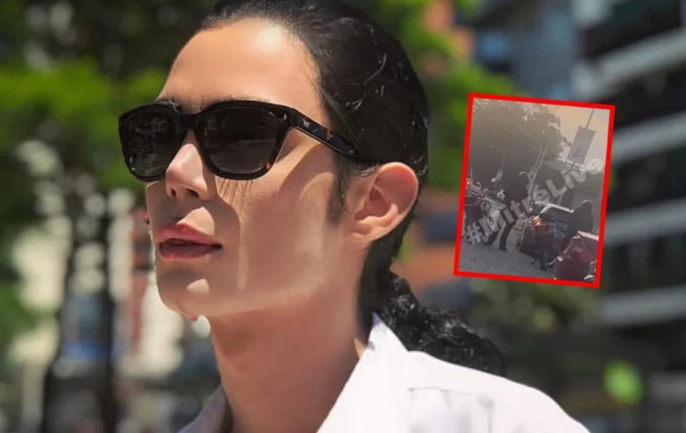 Felipe Pettinato fue demorado en la ruta tras dejar la clínica.