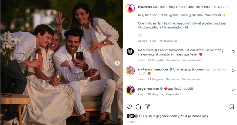 La hermana de Manu Urcera habló tras el compromiso con Nicole Neumann