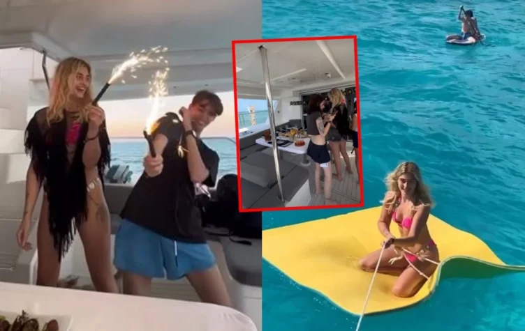 El cumpleaños de Marta y Felipe Fort a bordo de un yate en México-