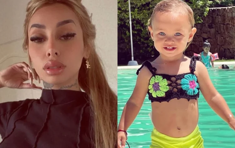 Tamara Báez preocupada por la salud de su hija Jamaica.