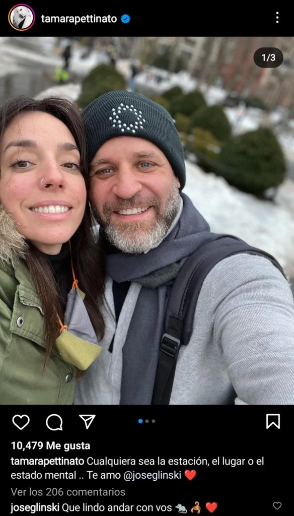 Tamara Pettinato sorprendió con un mensaje muy romántico para su novio político