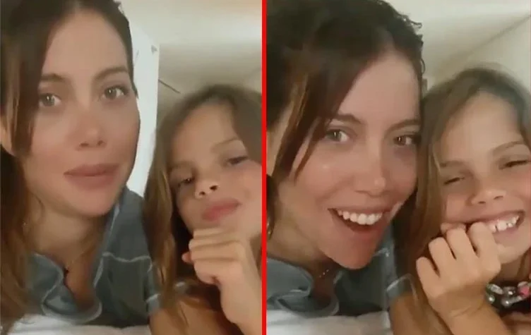 Wanda Nara y su hija Francesca.