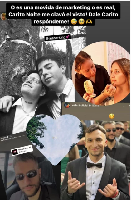 Gossipeame también recopiló posteos de la supuesta boda secreta de la China Suárez