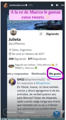 El gesto de la novia de Marcos de GH contra Julieta Poggio