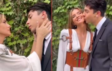 ¡Qué chantada! Filtran el video en el que se "casaron" la China Suárez y Rusherking