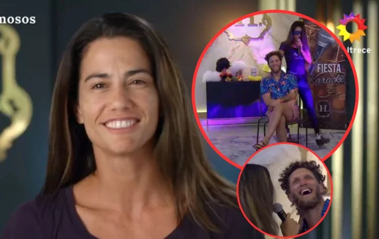 El chape de Delfina Gerez Bosco y Martín Coggi en El hotel de los Famosos