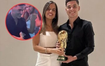 El horrible gesto en el que agarraron otra vez a la novia de Julián Álvarez