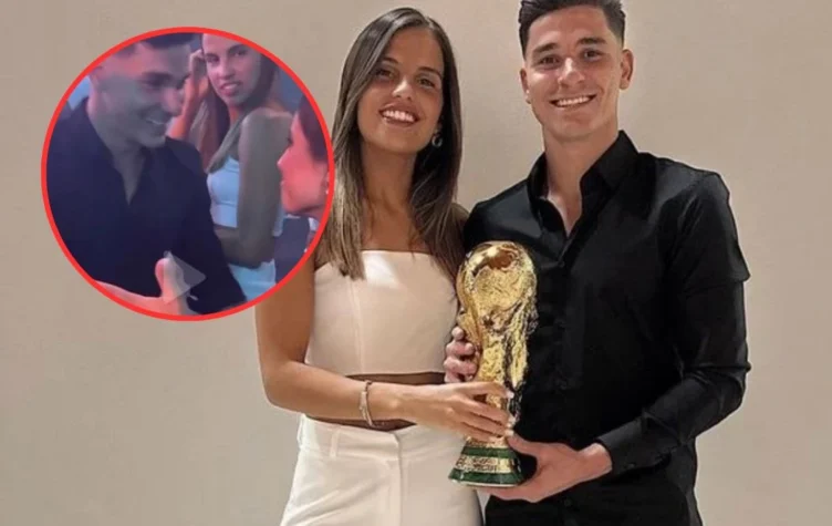 El horrible gesto en el que agarraron otra vez a la novia de Julián Álvarez