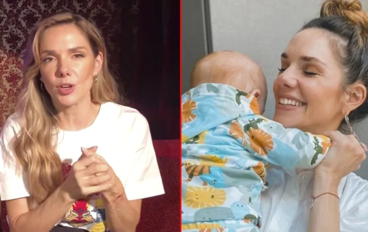 Julieta nair calvo sobre como amamanta a su bebe en los ensayos