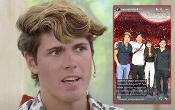 Marcos de Gran Hermano fue a ver a Nicolás Vázquez al teatro y revolucionó el centro porteño como Messi el otro día