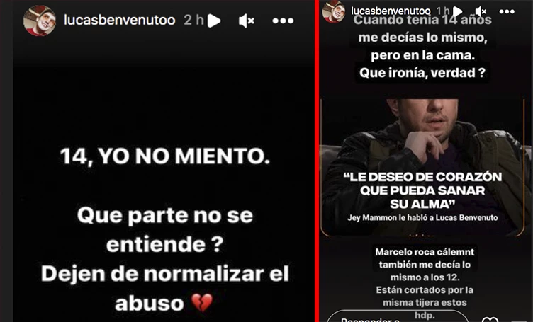 LUCAS REPITIO QUE TENIA 14 AÑOS CUANDO ESTUVO EN LA CAMA CON JEY MAMMON