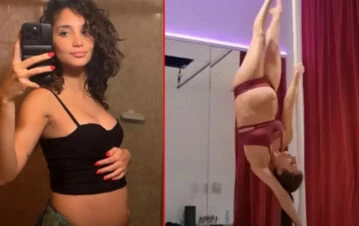 Embarazada de 6 meses, Melody Luz sorprendió con un terrible baile pole dance