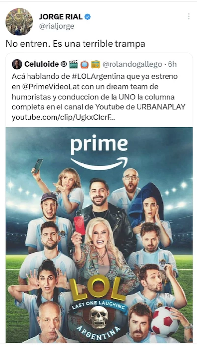 JORGE RIAL VIO EL NUEVO PROGRAMA DE SUSANA GIMENEZ Y LE PARECIO UNA PORQUERIA