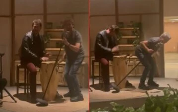 La esposa de Ricardo Darín compartió su video más divertido: el actor en modo "rockstar"