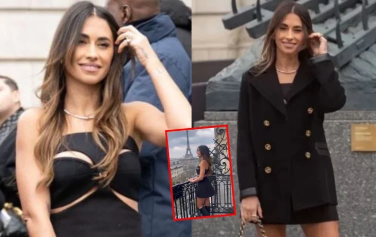 Antonela Roccuzzo deslumbró con su look en el desfile de Louis Vuitton