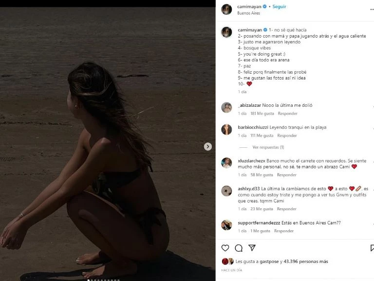 Camila Mayan contó cómo es su estado sentimental