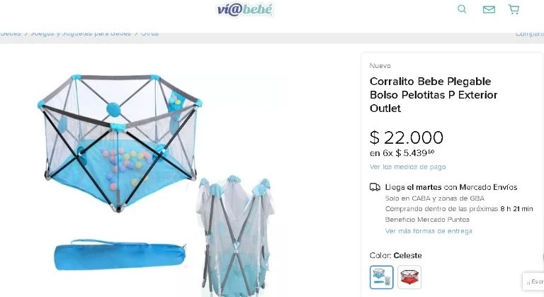 El corralito de Luca, hijo de Mica Viciconte