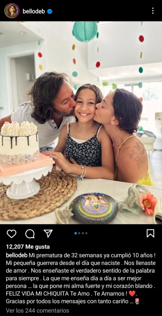 Cumpleaños de la hija de Débora Bello y Diego Torres